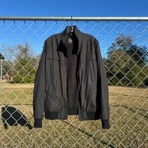 Black Bomber Jacket With Vintage Vibe